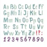 Troquel Abecedario Mayúscula, Minúscula Y Números