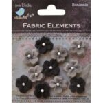 Flores De Fieltro Pequeñas Negras Little Birdie