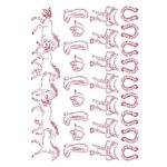 Stencil Romantic Horses Caballos Corredores 21X30