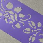 Stencil Flores 12X45