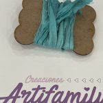 Cinta De Seda Reciclada Color Turquesa 1M Con Bobina De 12 Cm