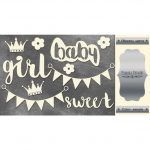 Chipboard Baby Girl Sweet