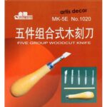 Kit Mango Madera Linóeo Y 5 Gubias