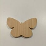 Pinzas Madera Con Mariposa