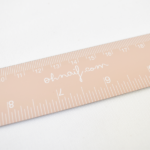 Regla Metálica Rosa Empolvado