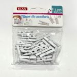 Pinza De Madera Color Blanco 3Cm 35 Piezas