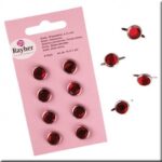 Brads Con Cristal Hexagonal 12Mm