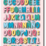 Abecedario Puffy Confeti De Sami Garra