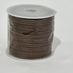 Cordón Encerado Marrón 1mm De Grosor 20 Metros