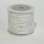 Cordón Encerado Blanco 1mm De Grosor 20 Metros