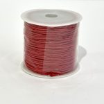 Cordón Encerado Rojo 1 mm De Grosor 20 Metros