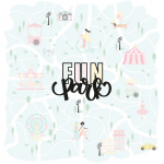 Block 30x30 Recortables Fun Park The Mint Feather