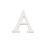 Letra A Madera Blanca 11 Cm