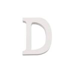 Letra D Madera Blanca 11 Cm