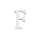 Letra F Madera Blanca 11 Cm