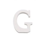 Letra G Madera Blanca 11 Cm