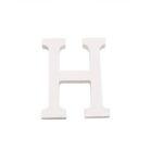 Letra H Madera Blanca 11 Cm