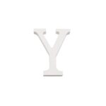 Letra Y Madera Blanca 11 Cm