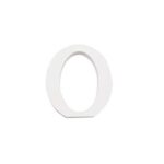 Letra O Madera Blanca 11 Cm
