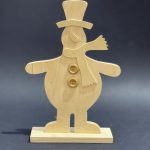 Muñeco De Nieve De Madera