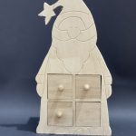 Soporte De Madera Papá Noel Con Cajones