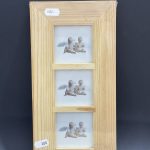 Marco Fotos Triple De Madera