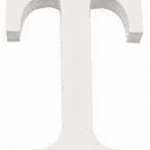 Letra T Madera Blanca 11 Cm