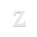 Letra Z Madera Blanca 11 Cm