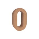 Número 0 Cartón Kraft 17,7 Cm