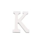 Letra K Madera Blanca 11 Cm