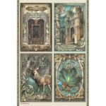 Papel De Arroz Tarjetas Magic Forest