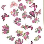 Pegatinas Acetato Flores