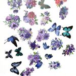 Pegatinas Acetato Flores