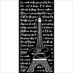 Stencil Oh Lá Lá Torre Eiffel 12X25