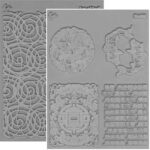 Set de texturas de 2 moldes -Round About (Lisa Pavelka)