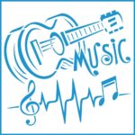 Stencil Guitarra 20x20