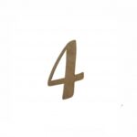 Número 4 De 2 Cm
