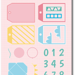 Troquel Tag Shaker Confeti