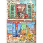 Papel De Arroz Sunflower Art Ventana Din-A4