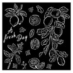 Stencil Limones Blue Dream 18x18