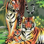 Kit Pintar Por Números Tigre