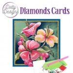 Kit Tarjeta Con Diamantes Flores