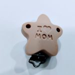 Pinza Chupetero Estrella I Love Mom
