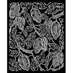 Stencil Coffee And Chocolate Textura 20x25 By Cristina Radovan