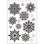 Molde Silicona Copos De Nieve Din-A6