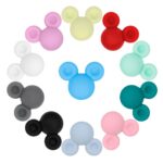 Cuentas Silicona Chupetero Mickey Rosa