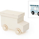 Caja Camión  22x10x13CM Con Ruedas 5.5Cm