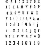 Sello Abecedario tamaño 14x10