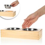 Soporte Madera Comida Perros