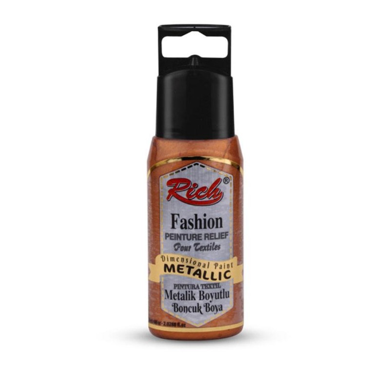 pintura-dimensional-metalica-rich-60cc-copper Pintura Dimensional Metálica Cobre 60 Cc - Imagen 1